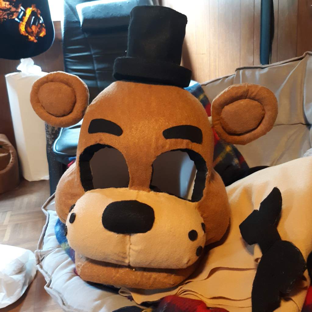 Finished Freddy Fazbear cosplay head | Five Nights At Freddy's Amino