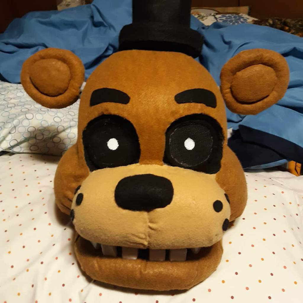 Finished Freddy Fazbear cosplay head | Five Nights At Freddy's Amino