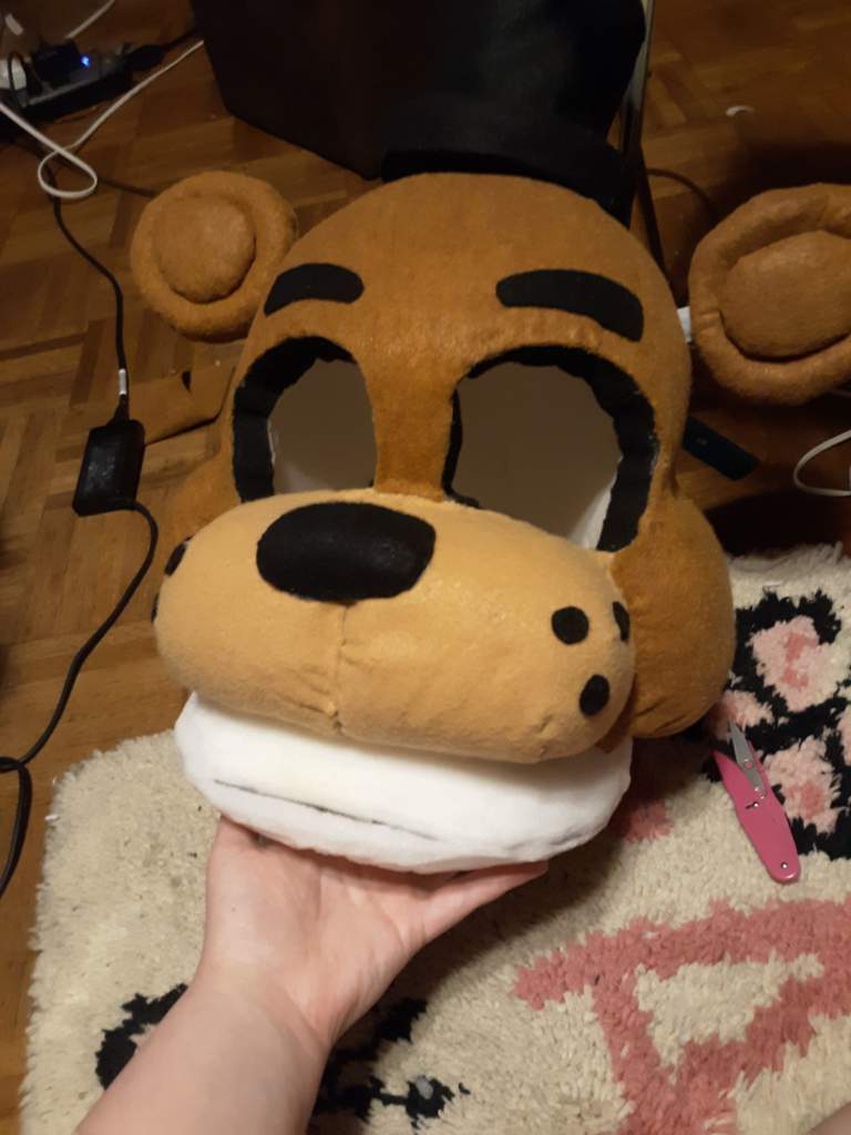 Finished Freddy Fazbear cosplay head | Five Nights At Freddy's Amino