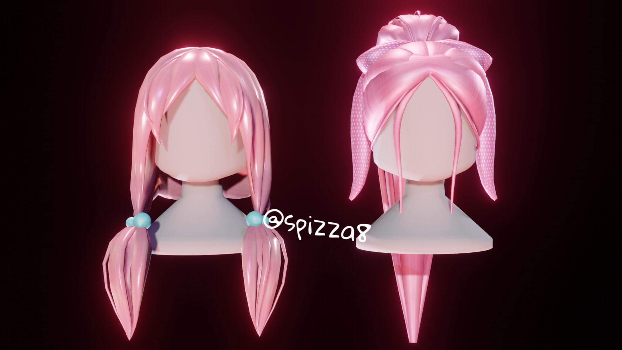 Hair models for ugc application | Roblox Amino