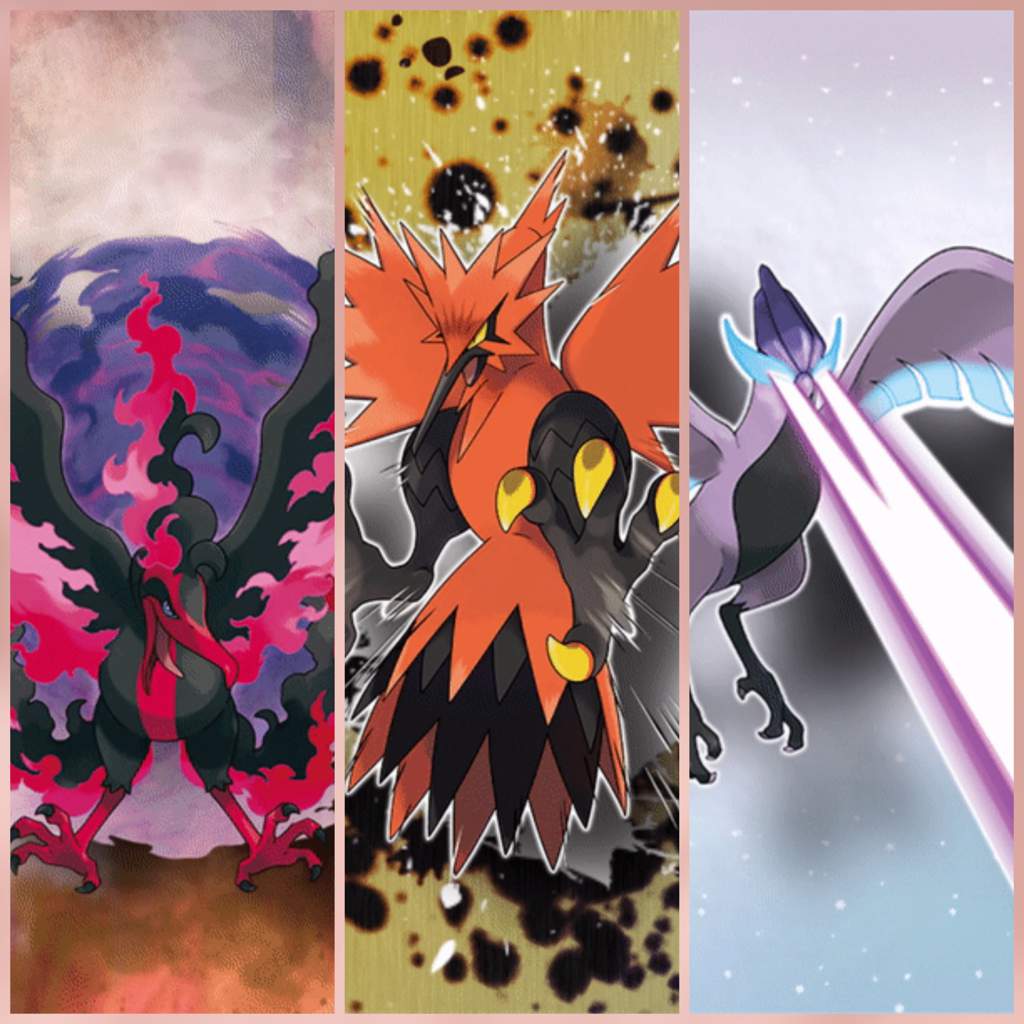 Galarian bird trio edits | Pokémon Amino