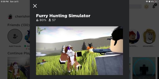 Roblox Furry Hunting Simulator