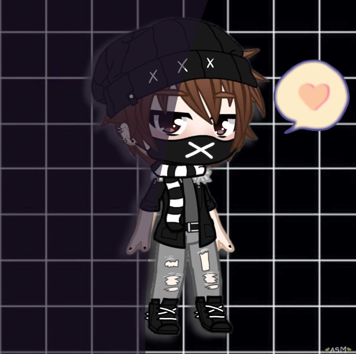 Un edit de Luzu estilo dark🌱 | •Gacha Life Español• Amino