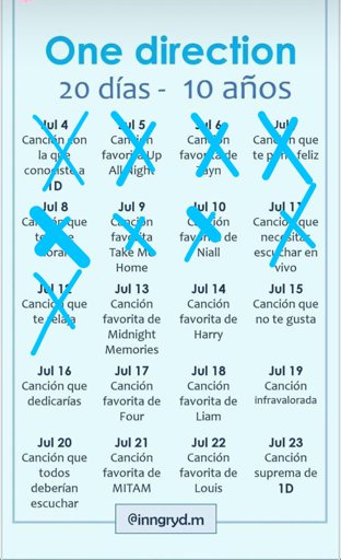 ONE DIRECTION 20 DAYS CHALLENGE | One Direction Español Amino