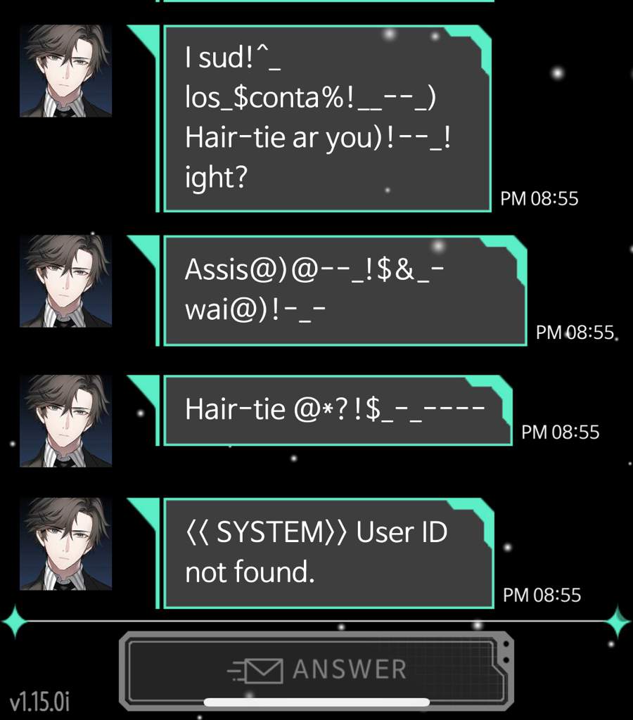 mystic messenger emails oil