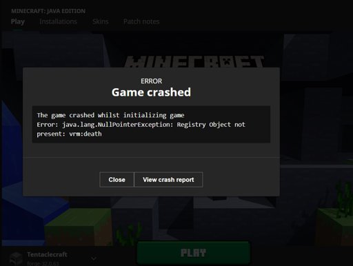 優れた The Game Crashed Whilst Initializing Game Error Javalangnullpointerexception Initializing Game