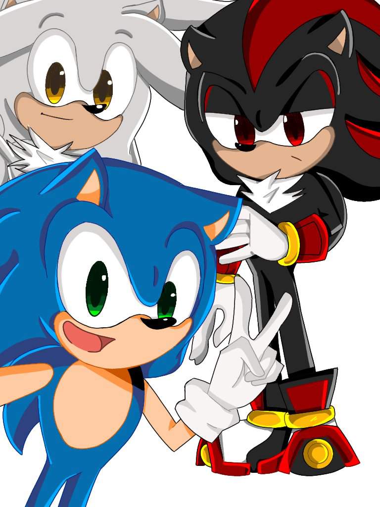 Fanart Sonic Shadow Y Silver Uwu Sonic The Hedgehog Español Amino