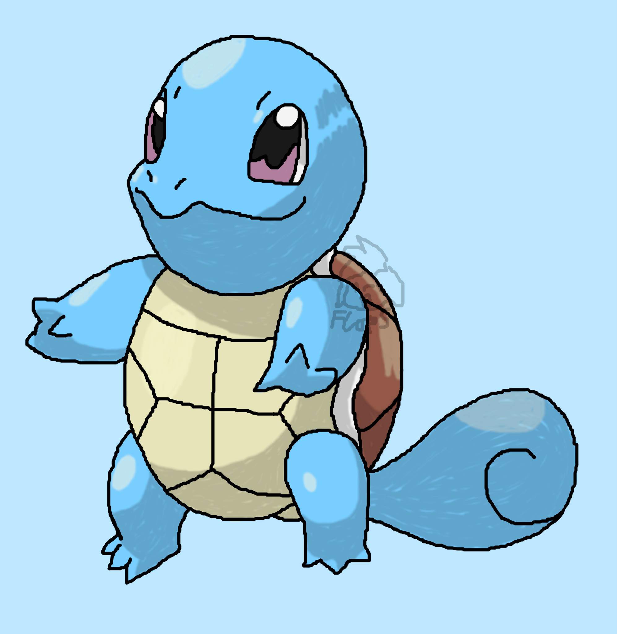 My art - All pokemon challenge Squirtle | Anime Stellar Amino