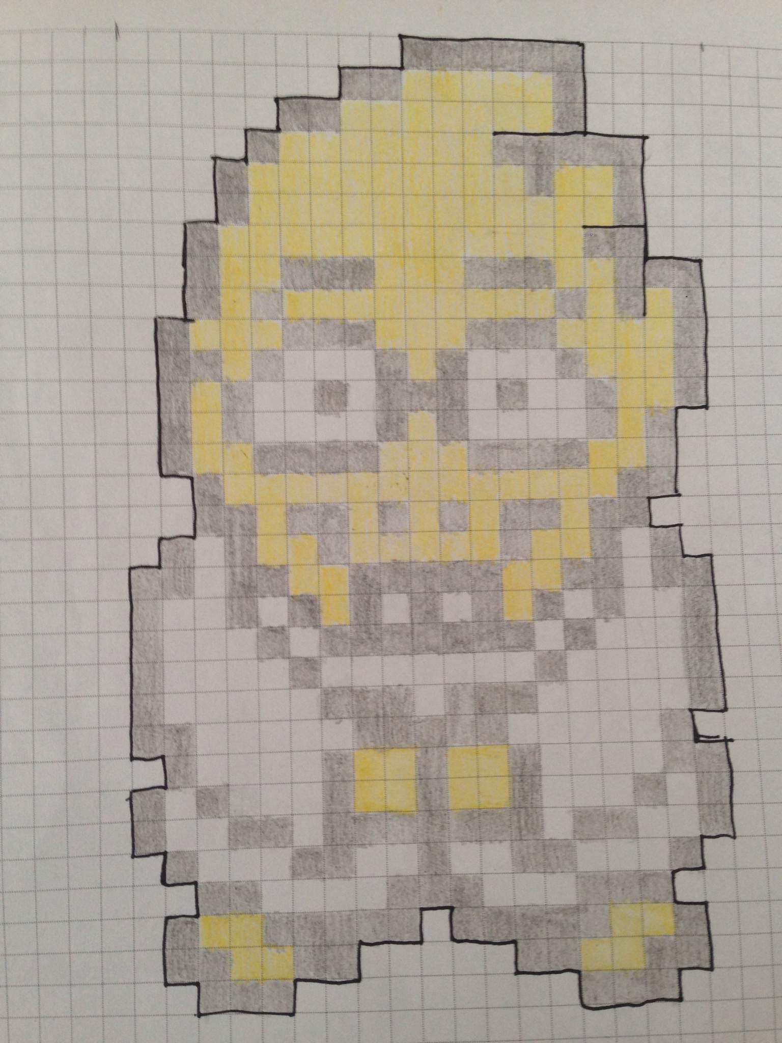 Alphys Overworld Sprite on Paper (Handmade | Undertale Amino