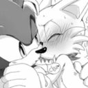 Sonic asking kiss to tails.