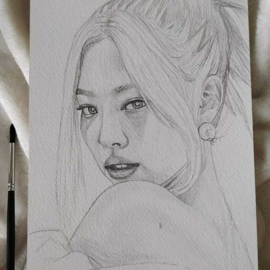 BLACKPINK Kim Jennie Watercolor Painting | K-Pop Amino