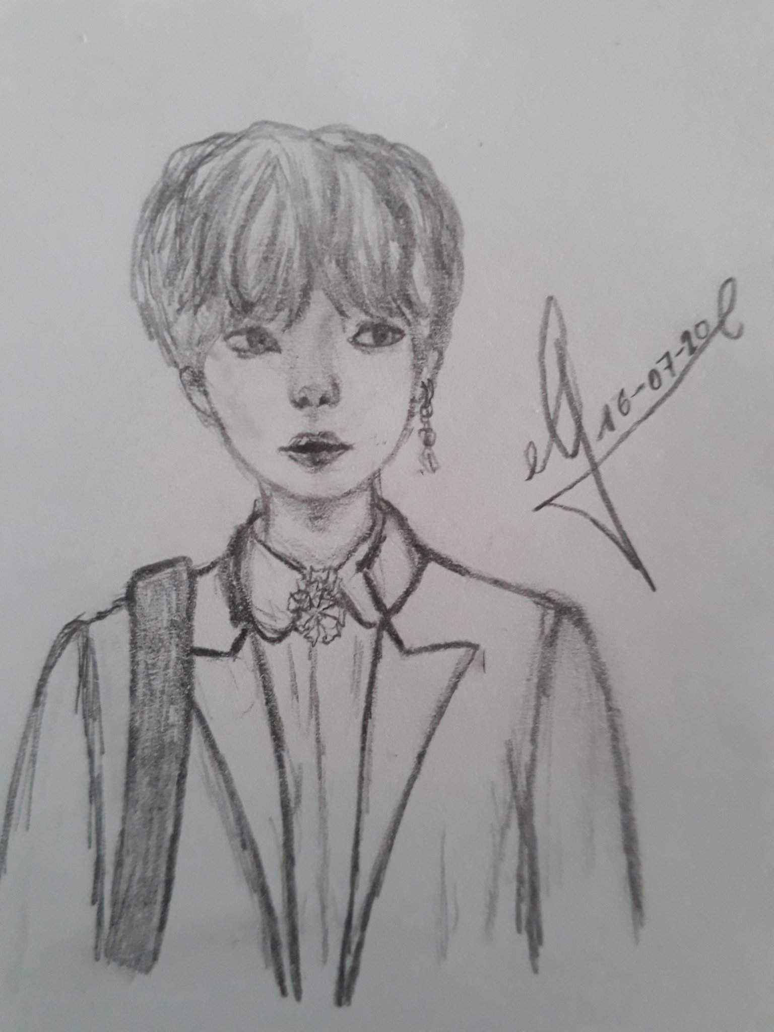 Un dibujo de Beomgyu | TXT •tomorrow x together•. Amino