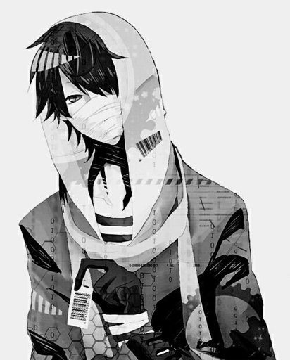 Image: Anime Boy, Hoodie, Mask, Scarf, Bandages, Cool, Black Hair; Anime  ... | Anime Amino