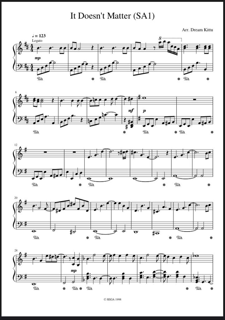 Some Sonic Sheet Music I Made | Sonic the Hedgehog! Amino