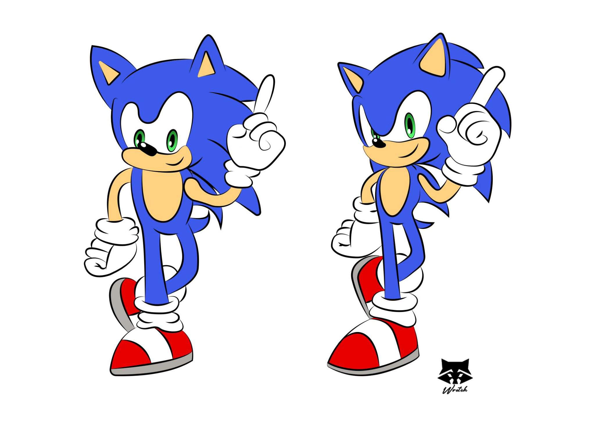 Left & Right Hand Drawings of Sonic | Sonic the Hedgehog! Amino