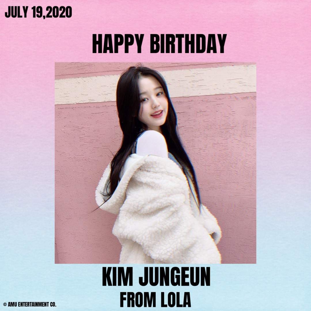 AMU Entertainment:Happy Birthday to Jungeun | Korean Media {EU} Amino