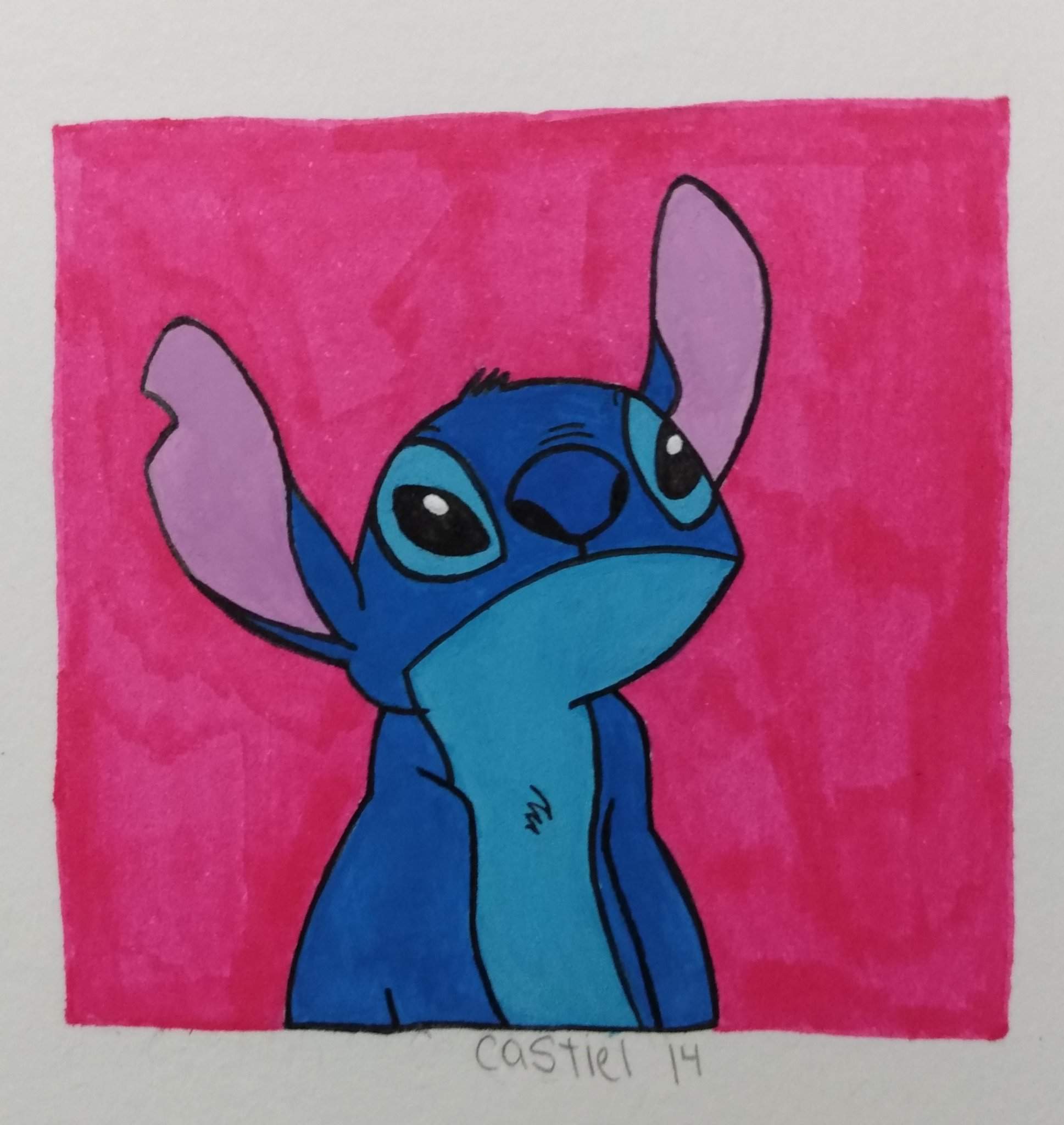 Stitch drawing. | Cartoon Amino