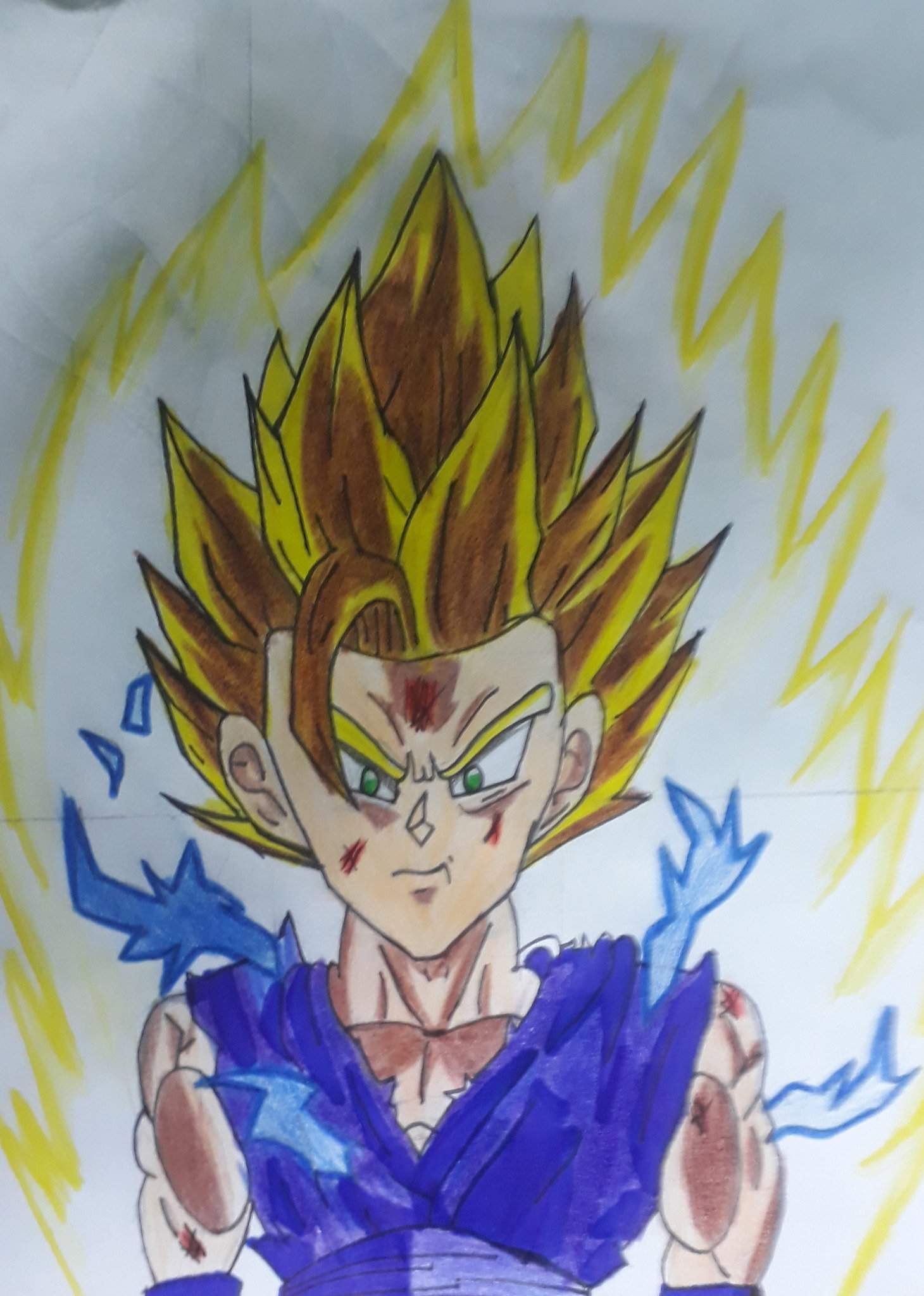 Goha ssj 2 pequeño | Arte Anime Amino Amino