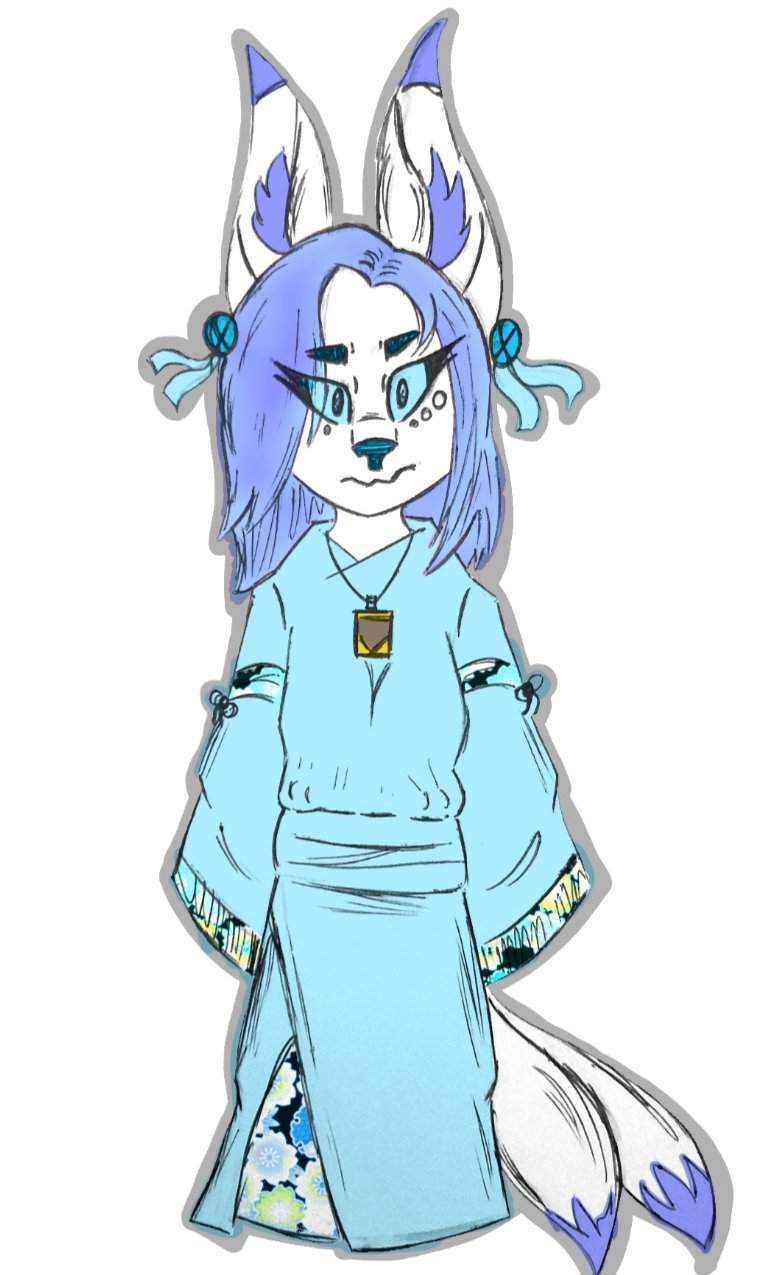 300 AC Ice Kitsune adopt | Furry Amino