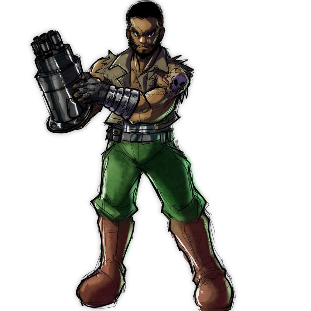 4p minute Barret drawing | Final Fantasy 7 ® Amino