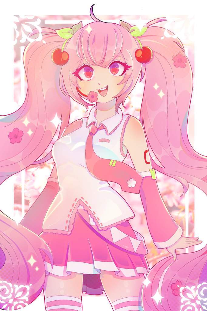 sakura miku fanart | Vocaloid Amino