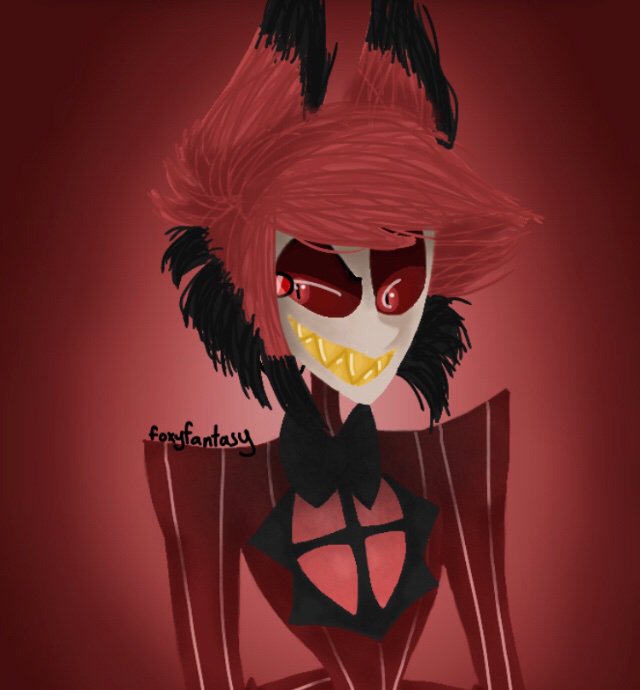 Shading/ no lines test |ALASTOR| | Hazbin Hotel (official) Amino