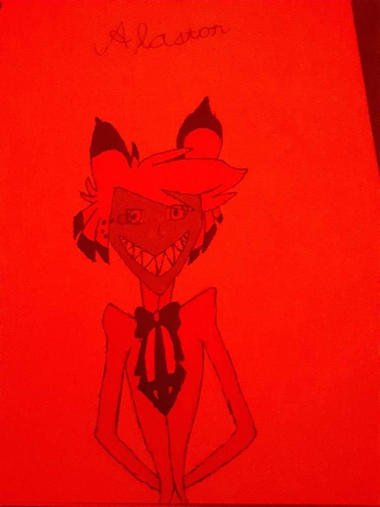 My Alastor Drawing Hazbin Hotel Official Amino