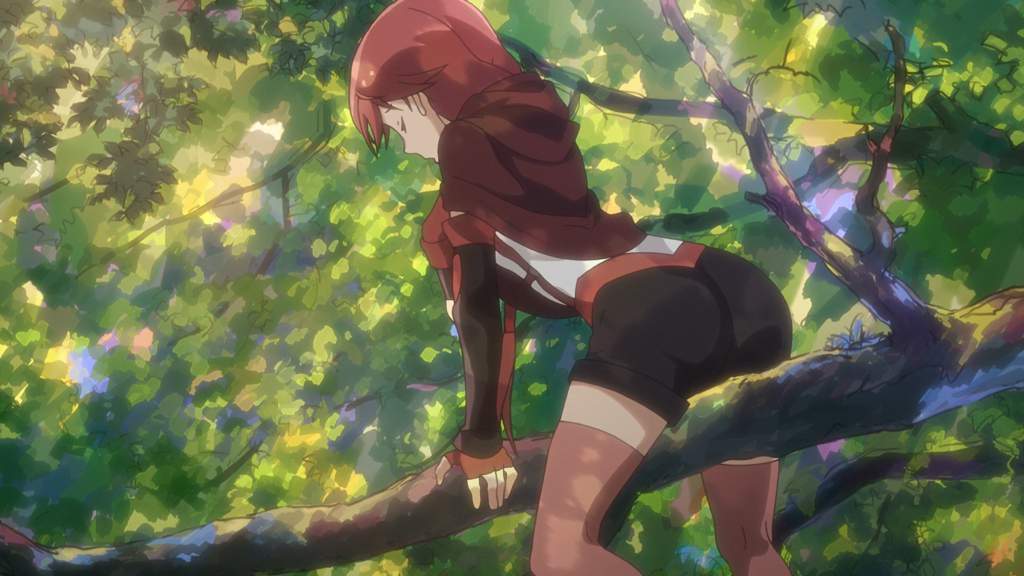 Outdoor compilation anime woman