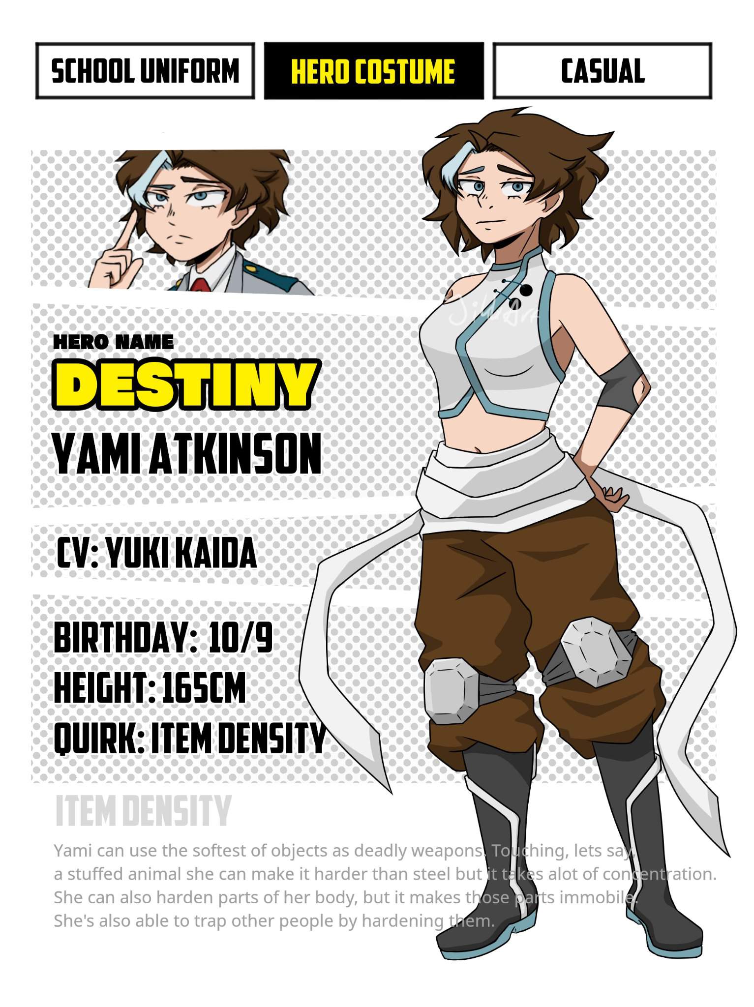 Yami Atkinson - hero outfit | My Hero Academia Amino