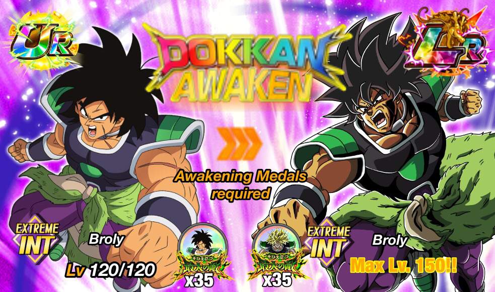 LR Transforming DBS Broly Dokkan Card | DB Legends & Dokkan Trading Amino