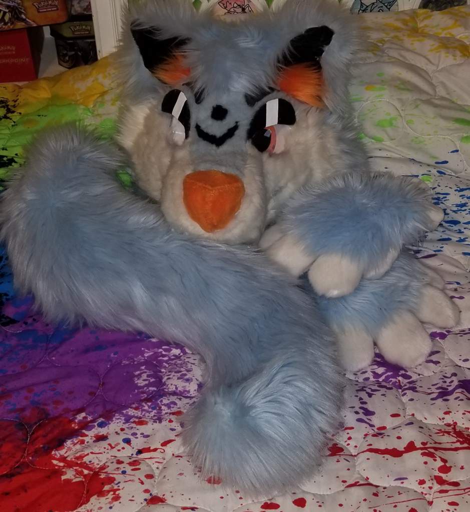 Light blue and white wolf FOR SALE ( paypal only ) | Fursuit Swap And ...