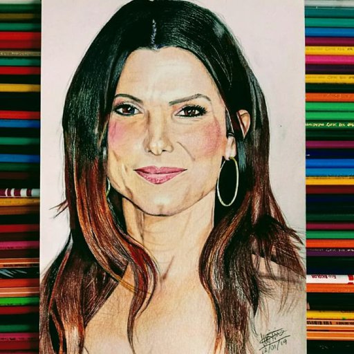 Desenho realista da atriz Sandra Bullock | °Desenhistas Do Amino° Amino