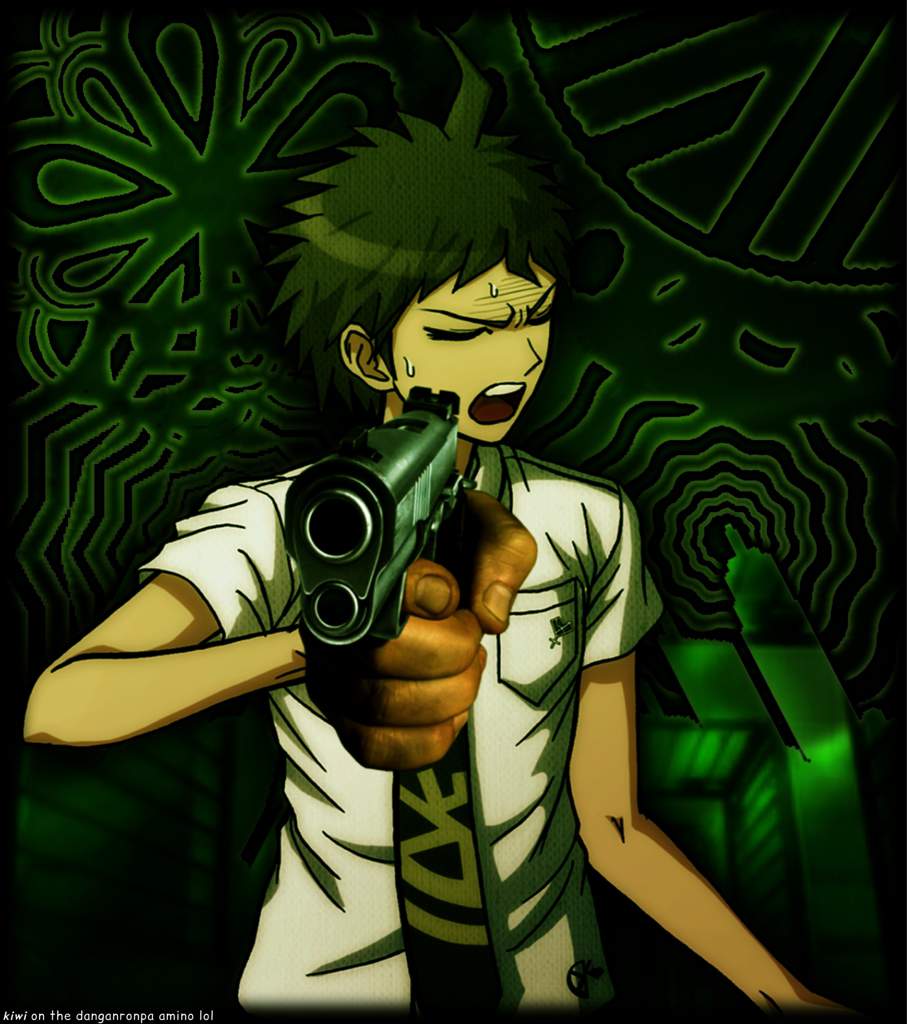 making an edit of a random dr character holding a gun until i decide to