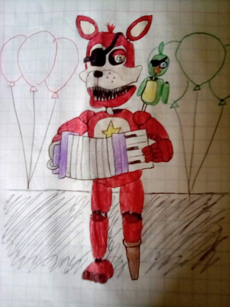 ¿Que tal quedó mi dibujo de Rockstar Foxy? :D | FNaF Amino [ Español ...