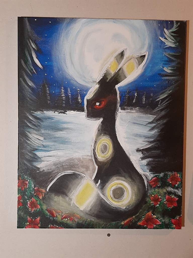 Self Reflection Umbreon acrylic painting | Pokémon Amino