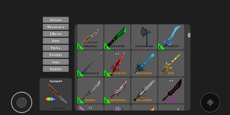 Trade mm2 MURDERER'S TRADING