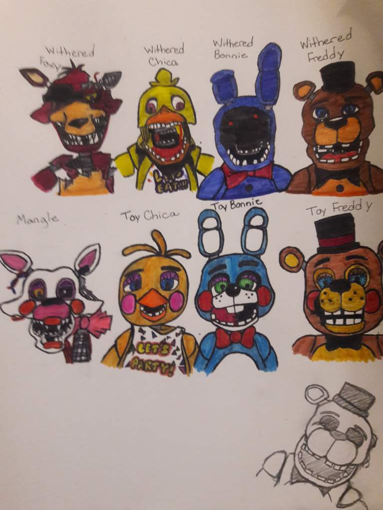 Toy Animatronics Drawing | Five Nights At Freddy's Amino