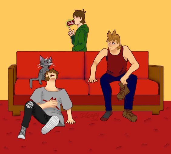 Chilling in the living room | 🌎Eddsworld🌎 Amino