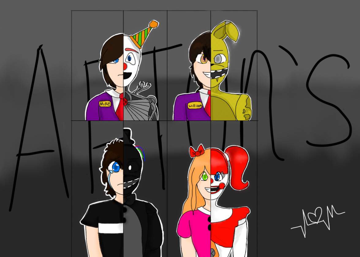 Afton family drawing | Fnaf Afton Family Amino