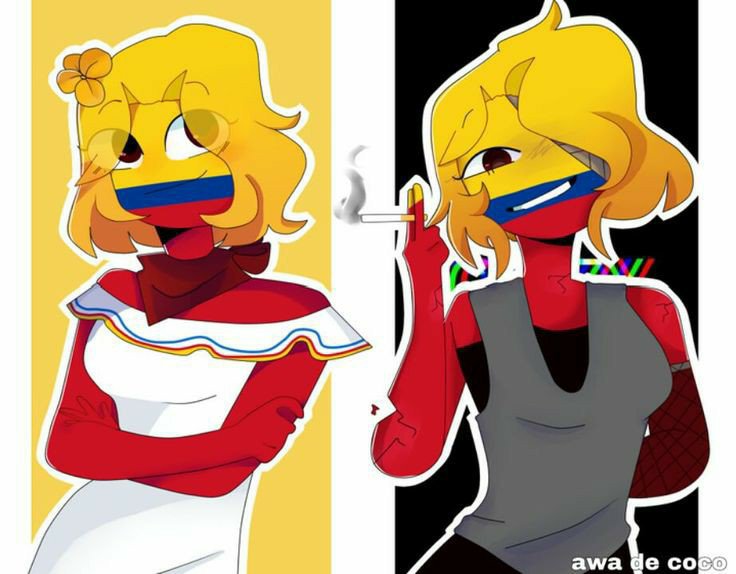 ཹཹཹcolombia Fem °• Countryhumans •° Amino 5831