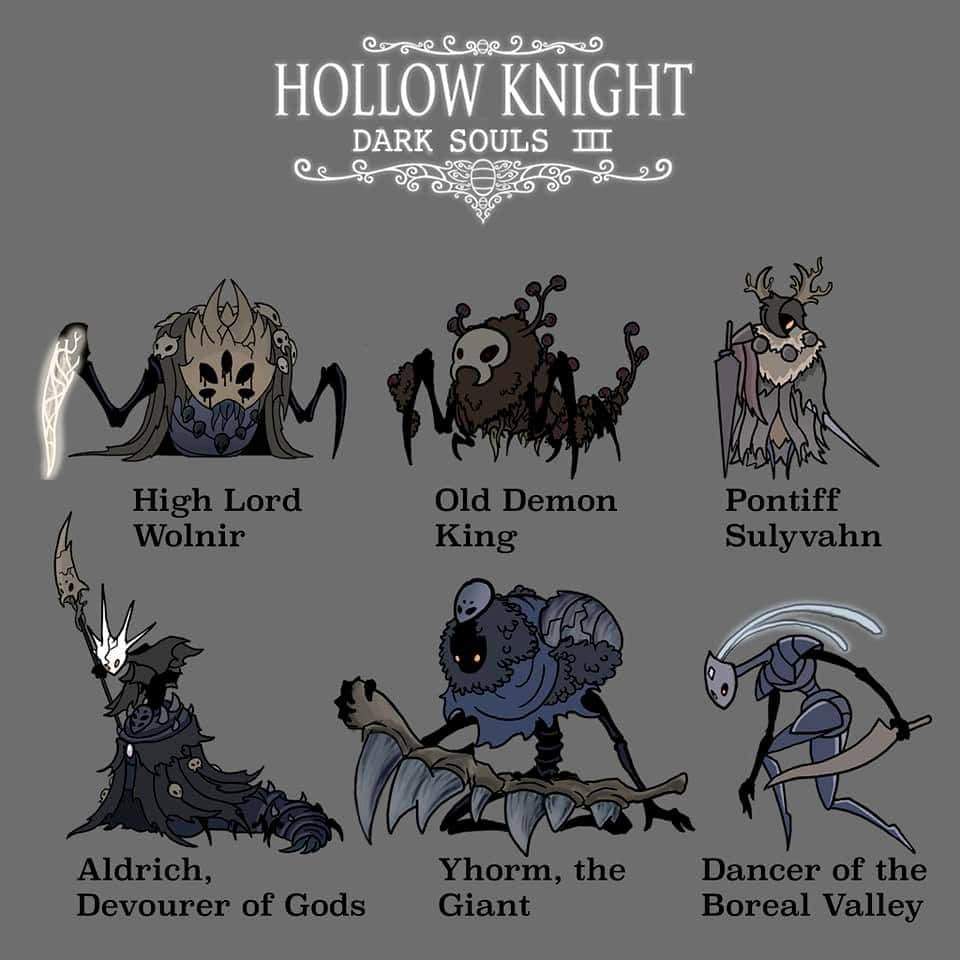 Dark Souls III bosses as Hollow Knight Characters | Dark Souls+ Amino