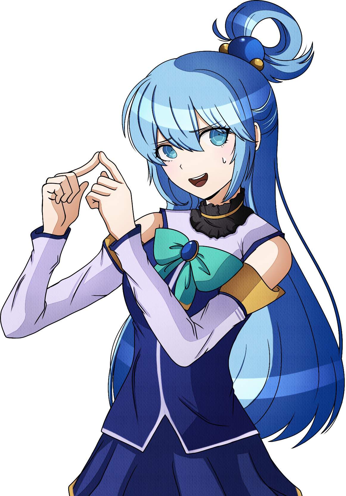 Sprite Edit ┆Aqua [ Konosuba ] | Danganronpa Amino