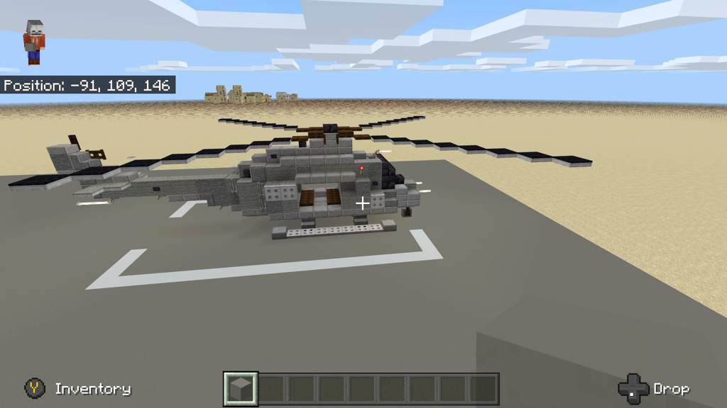 minecraft huey helicopter