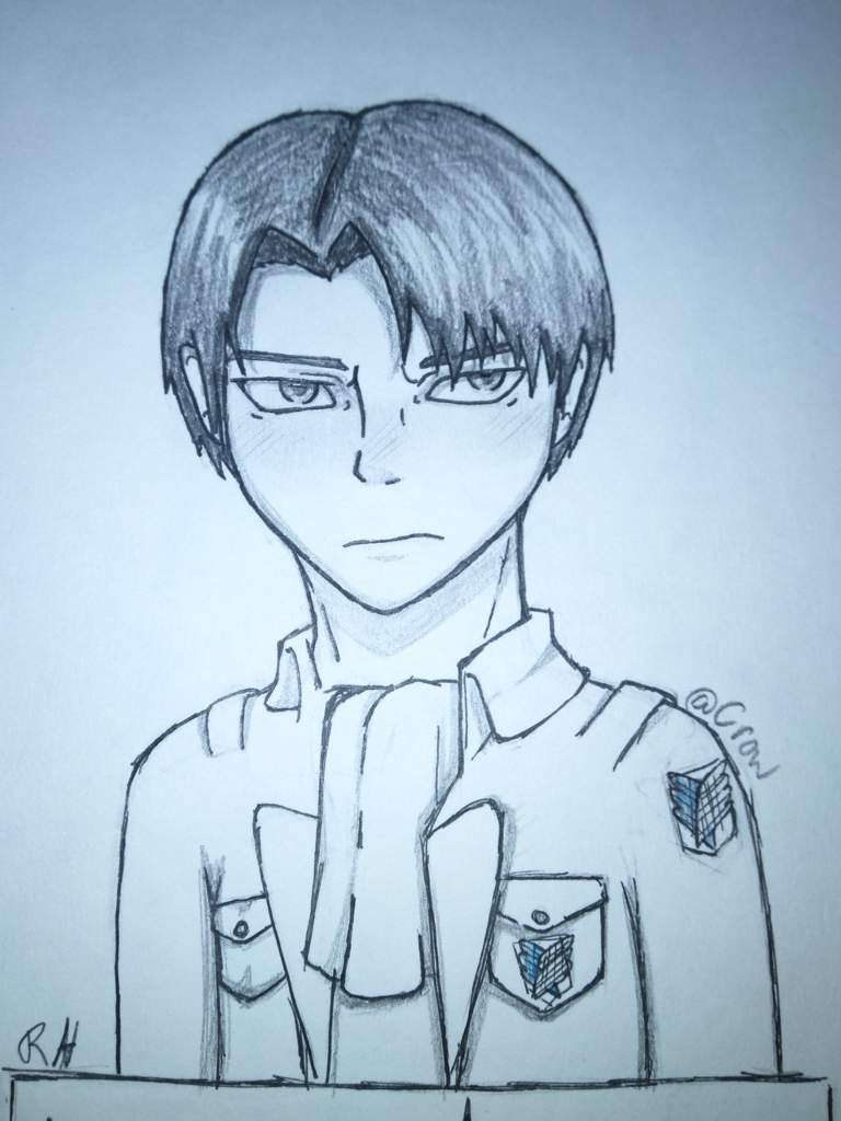 My first attempt at drawing Captain Levi! | Attack On Titan Amino