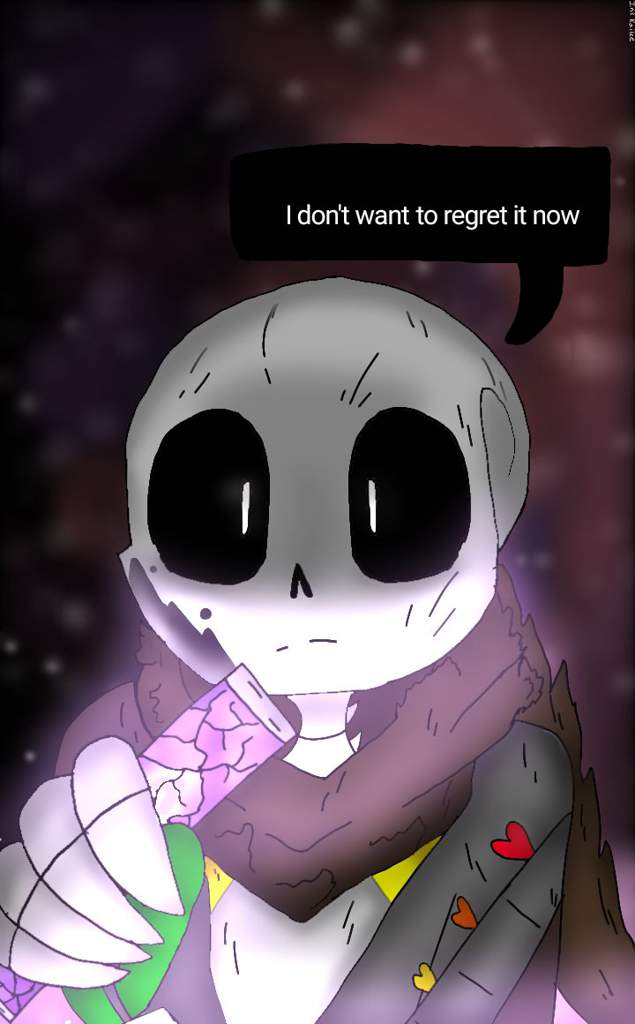 I Don T Want To Regret It Now Ink Sans Underverse Screenshot 0 4 Redraw Inktale Amino