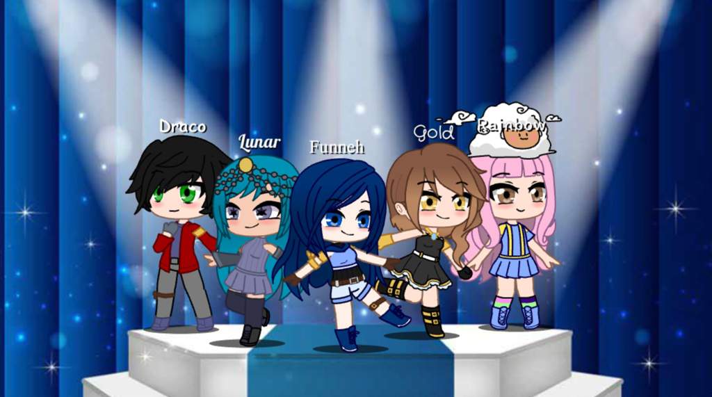 I made the krew in gacha club, they look alright, i wish the shirt