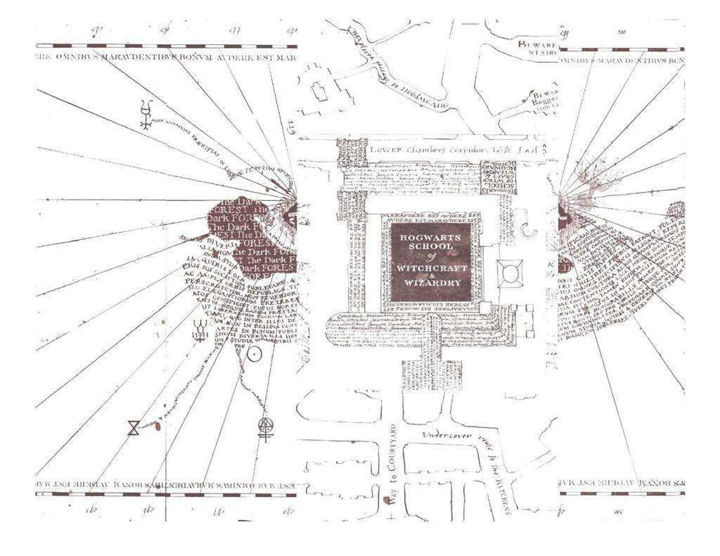 Карта мародеров гарри поттер распечатать