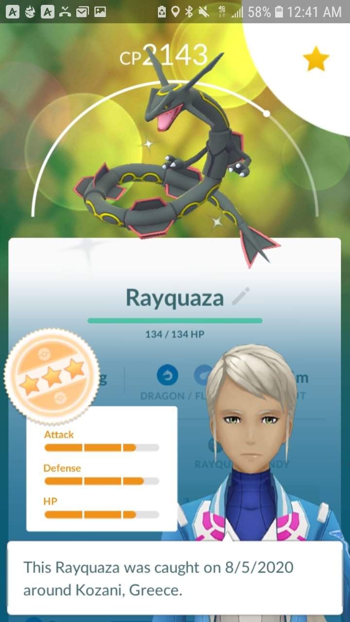 I got a Shiny Rayquaza on my 77th Raid🎉🐉 | Pokemon GO Amino