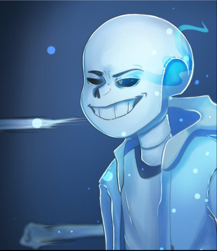 Where did people get the idea that sans' eye lights on fire ...