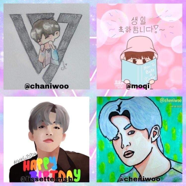 Scoups birthday collab 💞 | Kpop FanArt Amino